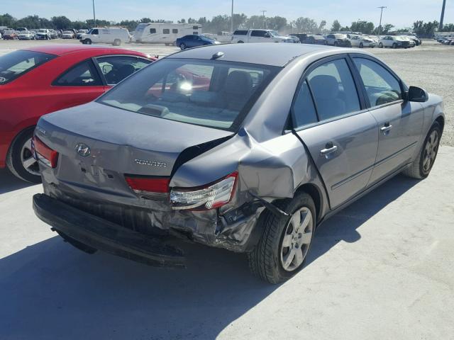 5NPET46C58H332231 - 2008 HYUNDAI SONATA GLS GRAY photo 4