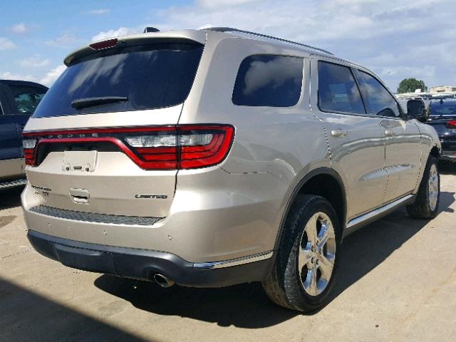 1C4RDJDG9EC552675 - 2014 DODGE DURANGO LI TAN photo 4