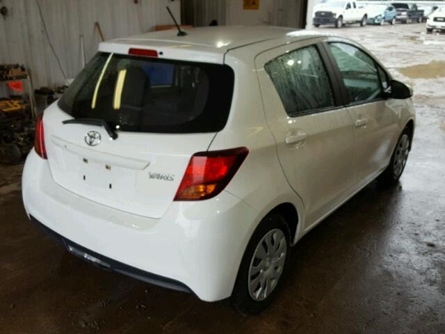 VNKKTUD37HA083421 - 2017 TOYOTA YARIS L WHITE photo 4