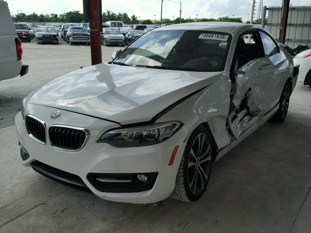 WBA1F9C56GV545161 - 2016 BMW 228 I WHITE photo 2