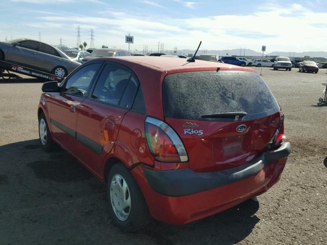 KNADE243096505661 - 2009 KIA RIO 5 SX RED photo 3