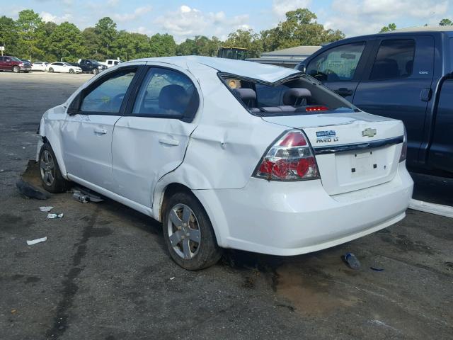KL1TD5DE0BB180860 - 2011 CHEVROLET AVEO LS WHITE photo 3