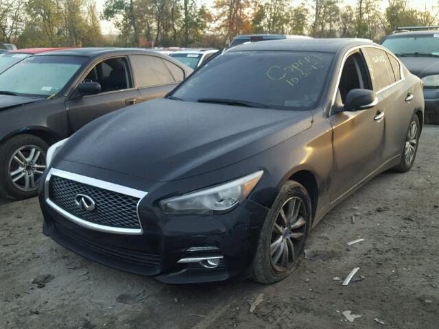 JN1BV7AR8FM419119 - 2015 INFINITI Q50 BASE BLACK photo 2