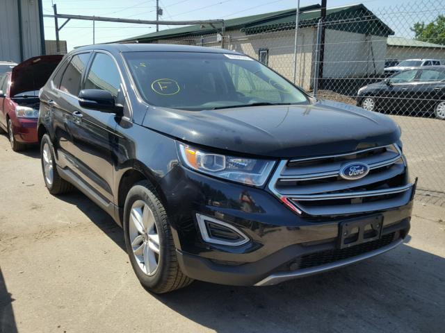 2FMTK4J98FBB67172 - 2015 FORD EDGE SEL BLACK photo 1