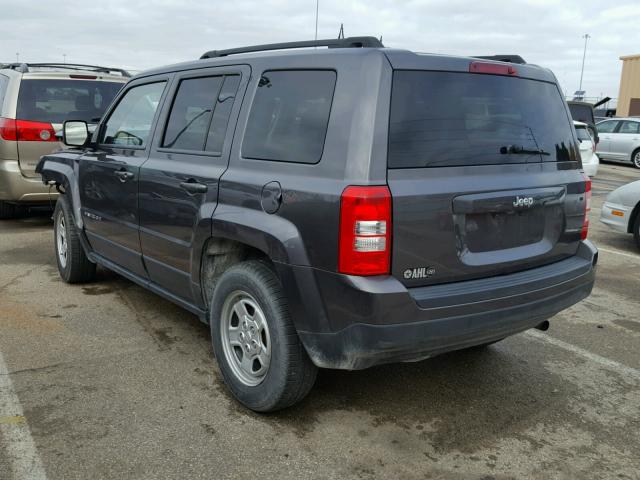 1C4NJPBA3FD285778 - 2015 JEEP PATRIOT SP GRAY photo 3