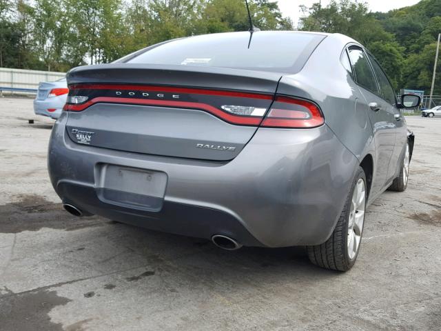 1C3CDFBA8DD107925 - 2013 DODGE DART SXT SILVER photo 4