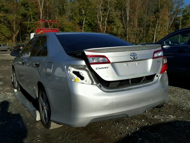 4T1BF1FK0CU062478 - 2012 TOYOTA CAMRY BASE SILVER photo 3