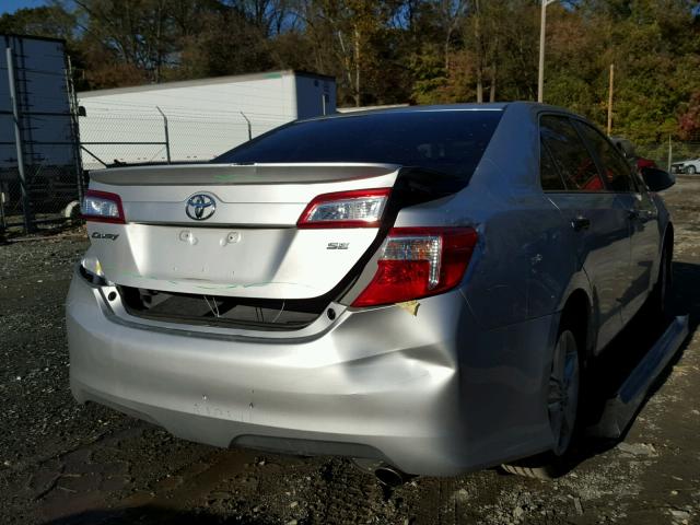 4T1BF1FK0CU062478 - 2012 TOYOTA CAMRY BASE SILVER photo 4