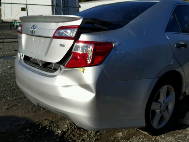 4T1BF1FK0CU062478 - 2012 TOYOTA CAMRY BASE SILVER photo 9