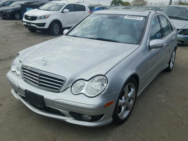 WDBRF40J35F688746 - 2005 MERCEDES-BENZ C 230K SPO SILVER photo 2