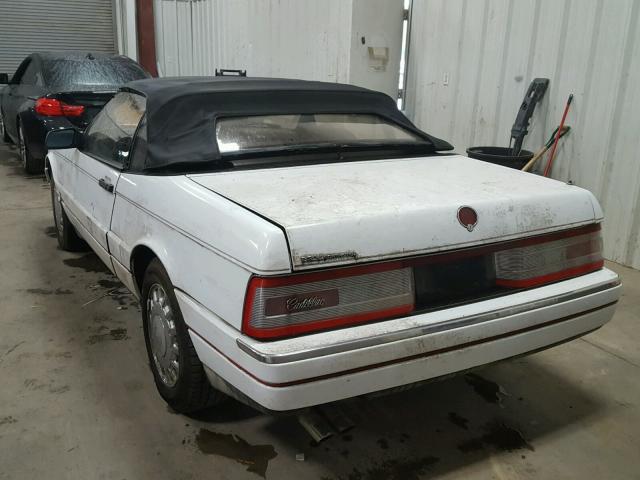 1G6VS3397PU127197 - 1993 CADILLAC ALLANTE WHITE photo 3