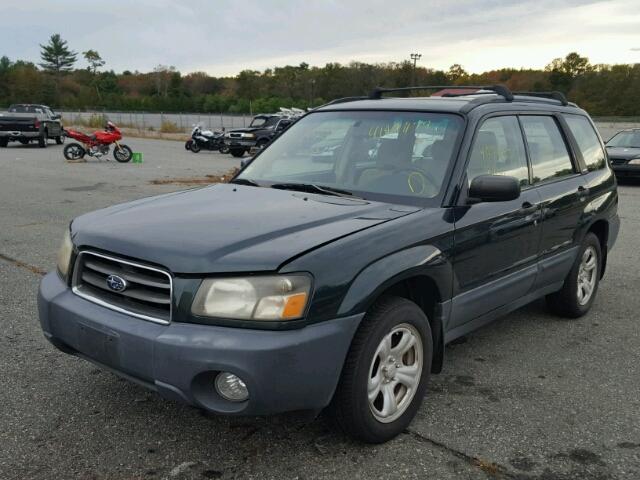 JF1SG63694H764272 - 2004 SUBARU FORESTER 2 GREEN photo 2