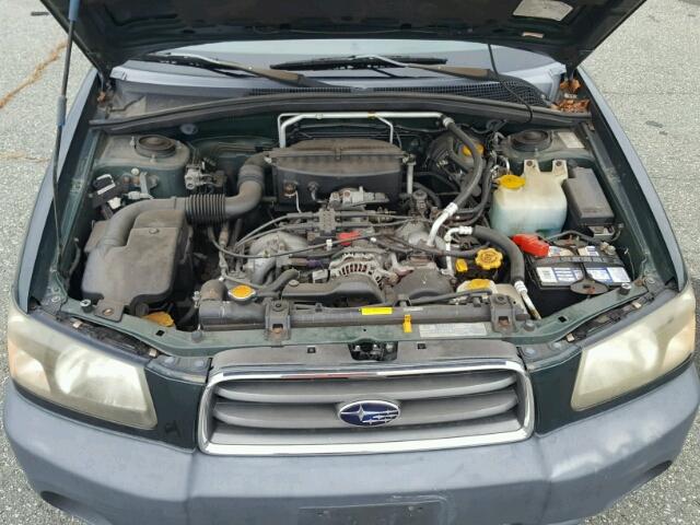 JF1SG63694H764272 - 2004 SUBARU FORESTER 2 GREEN photo 7