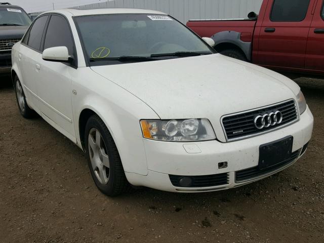 WAULC68E55A011906 - 2005 AUDI A4 1.8T QU WHITE photo 1