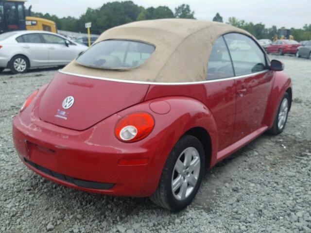 3VWRF31Y17M409138 - 2007 VOLKSWAGEN NEW BEETLE 红色 照片 4