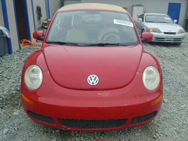 3VWRF31Y17M409138 - 2007 VOLKSWAGEN NEW BEETLE 红色 照片 9
