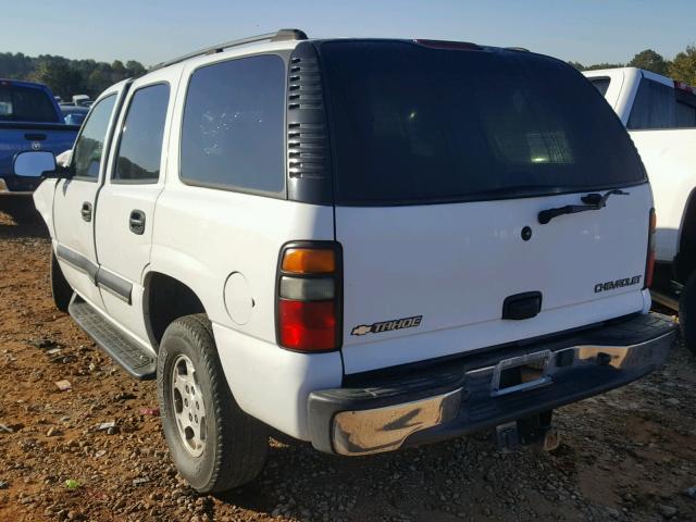 1GNEC13Z14J104243 - 2004 CHEVROLET TAHOE C150 WHITE photo 3