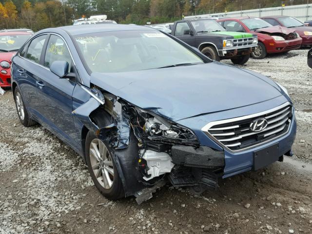 5NPE24AF8GH396329 - 2016 HYUNDAI SONATA SE BLUE photo 1