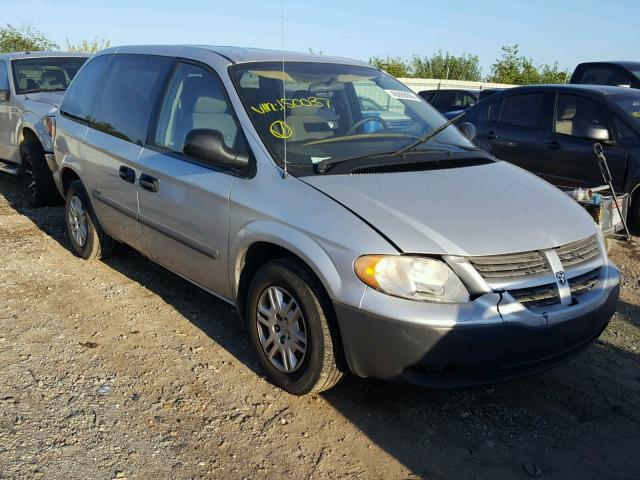 1D4GP25B17B150037 - 2007 DODGE CARAVAN SE SILVER photo 1