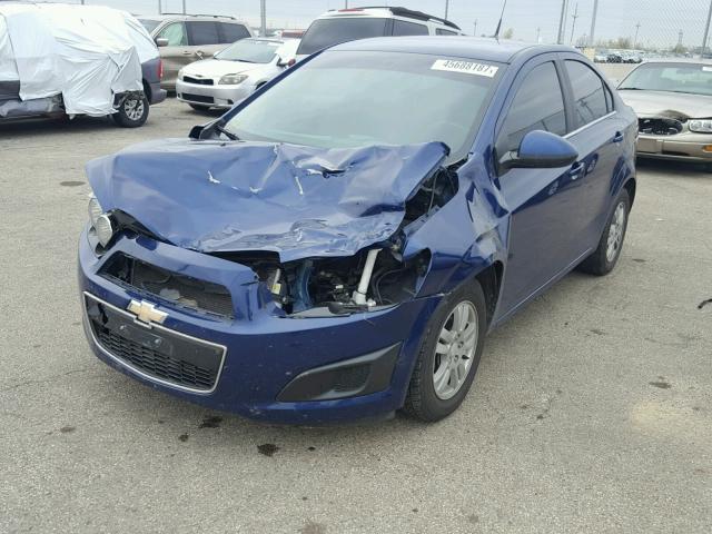 1G1JD55B2E4179039 - 2014 CHEVROLET SONIC GRAY photo 2