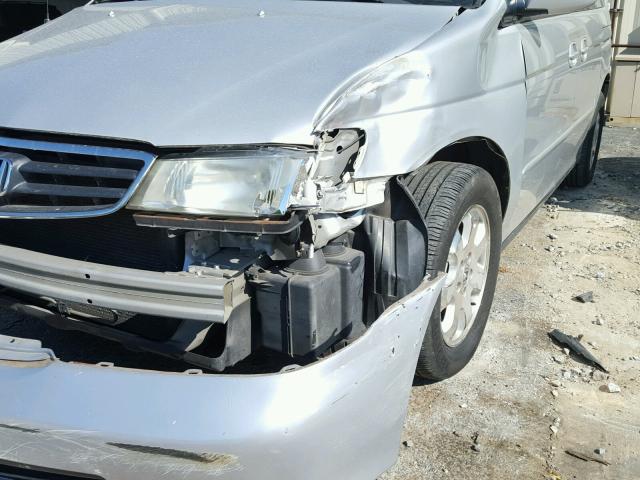 5FNRL18993B101616 - 2003 HONDA ODYSSEY EX SILVER photo 9