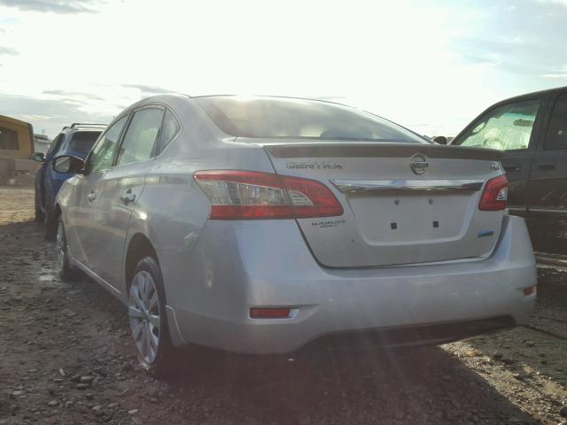 3N1AB7AP4FY366368 - 2015 NISSAN SENTRA S SILVER photo 3