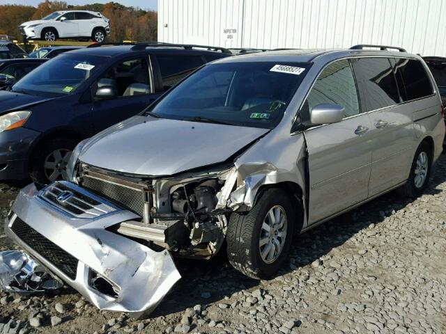 5FNRL38668B038838 - 2008 HONDA ODYSSEY EX SILVER photo 2