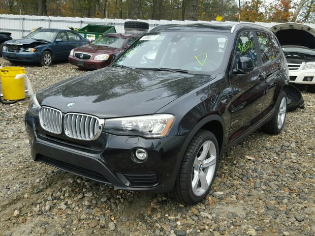 5UXWX9C33H0W68482 - 2017 BMW X3 XDRIVE2 BLACK photo 2