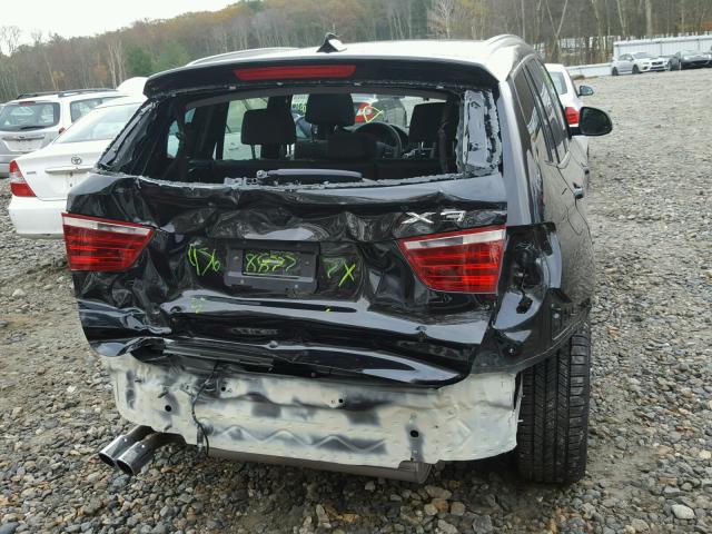 5UXWX9C33H0W68482 - 2017 BMW X3 XDRIVE2 BLACK photo 9