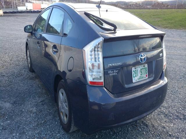 JTDKN3DUXA5011231 - 2010 TOYOTA PRIUS GRAY photo 3