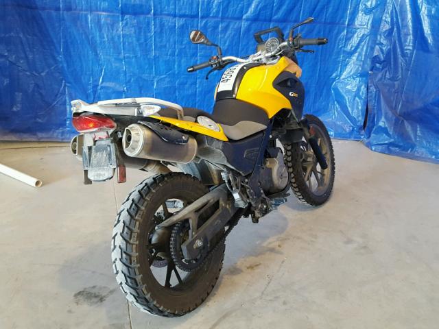WB1018908DZY95153 - 2013 BMW G650 GS YELLOW photo 4