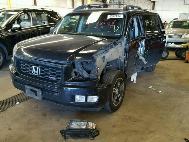 5FPYK1F76CB451924 - 2012 HONDA RIDGELINE BLACK photo 2