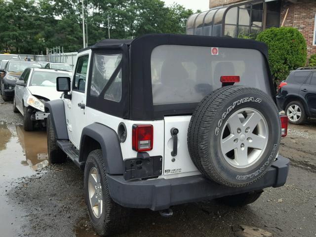 1C4AJWAG5DL649426 - 2013 JEEP WRANGLER S WHITE photo 3