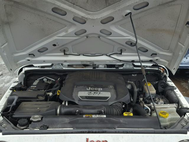 1C4AJWAG5DL649426 - 2013 JEEP WRANGLER S WHITE photo 7