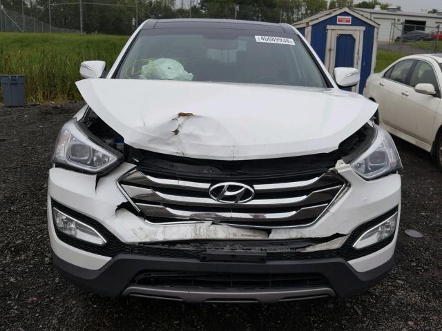 5XYZUDLB7DG119633 - 2013 HYUNDAI SANTA FE S WHITE photo 9