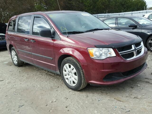 2C4RDGBG0HR756119 - 2017 DODGE GRAND CARA RED photo 1