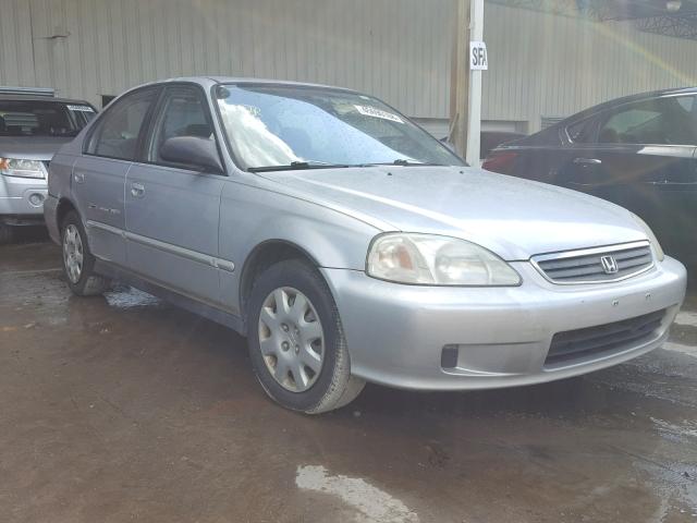 2HGEJ6617YH555199 - 2000 HONDA CIVIC BASE SILVER photo 1