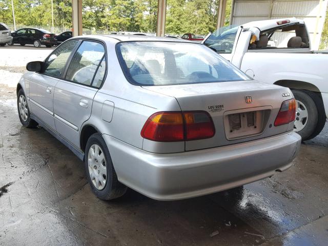 2HGEJ6617YH555199 - 2000 HONDA CIVIC BASE SILVER photo 3