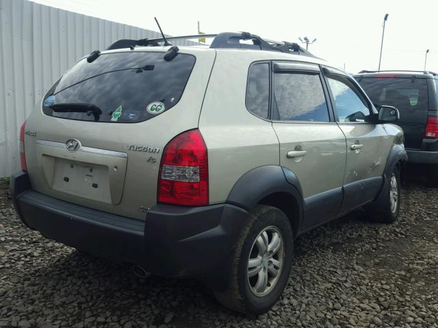 KM8JN72D46U374350 - 2006 HYUNDAI TUCSON GLS GREEN photo 4