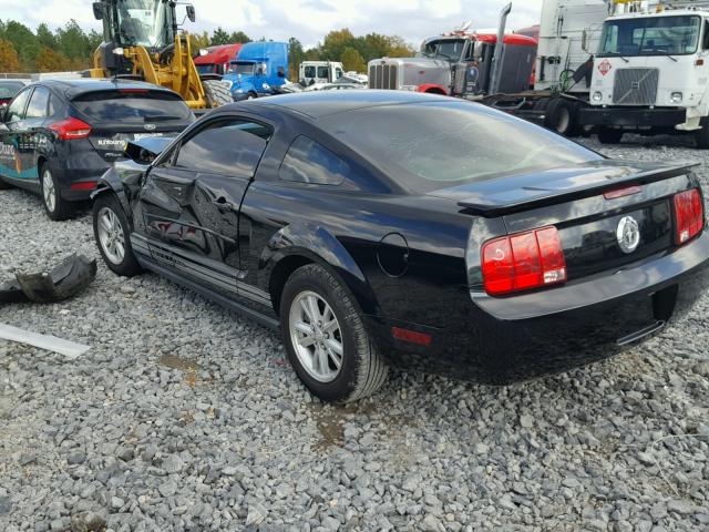 1ZVHT80N085200666 - 2008 FORD MUSTANG BLACK photo 3