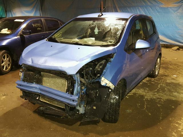 KL8CA6S9XEC569543 - 2014 CHEVROLET SPARK LS BLUE photo 2