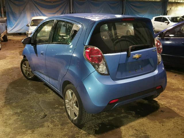 KL8CA6S9XEC569543 - 2014 CHEVROLET SPARK LS BLUE photo 3