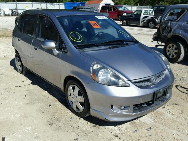 JHMGD386X7S022369 - 2007 HONDA FIT S GRAY photo 1