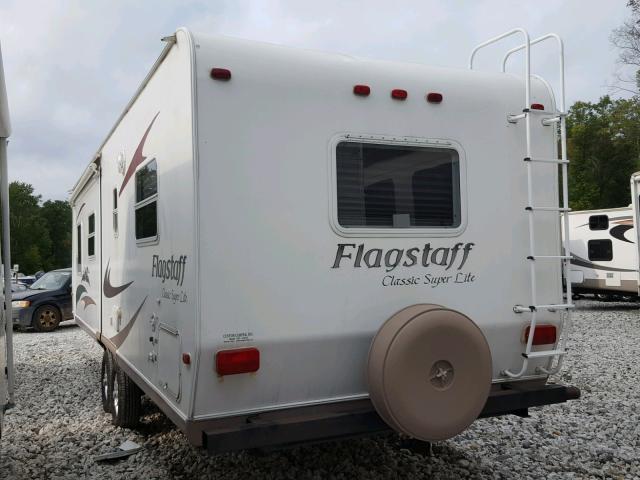 4X4TFLE2681823197 - 2008 CABIN TRAILER FLAGSTAFF WHITE photo 3