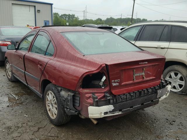YV1RS64A842402098 - 2004 VOLVO S60 RED photo 3