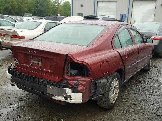 YV1RS64A842402098 - 2004 VOLVO S60 RED photo 4