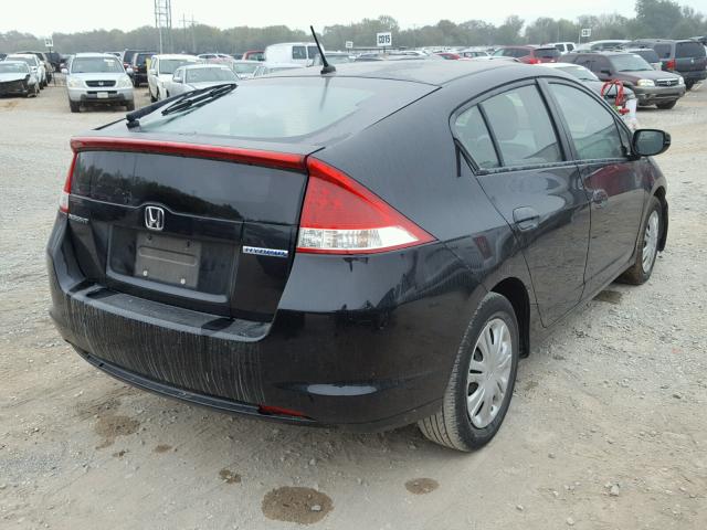 JHMZE2H50AS000735 - 2010 HONDA INSIGHT LX BLACK photo 4