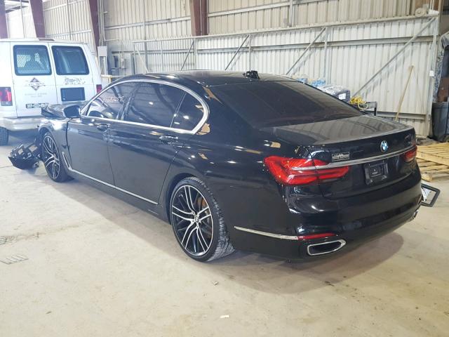 WBA7E2C55HG740307 - 2017 BMW 740 I BLACK photo 3