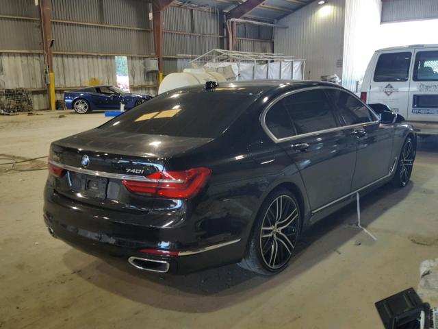 WBA7E2C55HG740307 - 2017 BMW 740 I BLACK photo 4