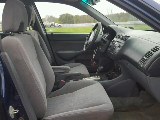 2HGES26703H614614 - 2003 HONDA CIVIC EX 蓝色 照片 5